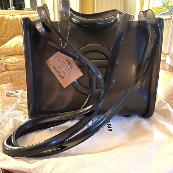 Melissa x Telfar Medium Black Jelly Bag - Picture 5 of 7